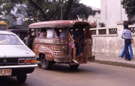 A jeepney along Taft 1974